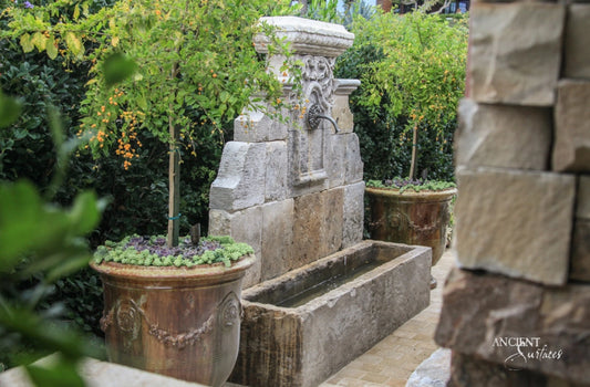  ancient-surfaces-antique-stone-wall-fountains-old-water-nestled-lush-garden-weathered-surface